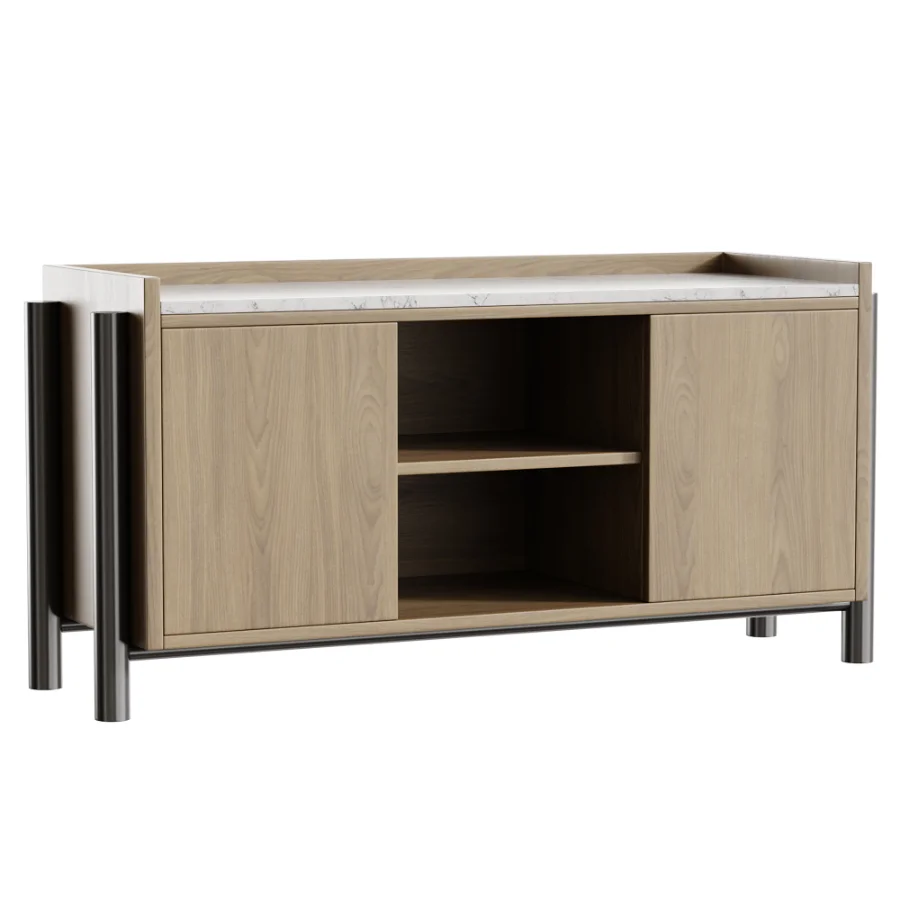 Steekla Credenza with Marble - Image 3