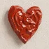Wall Decor Crumpled Liquid Metal Heart - Thumbnail 5
