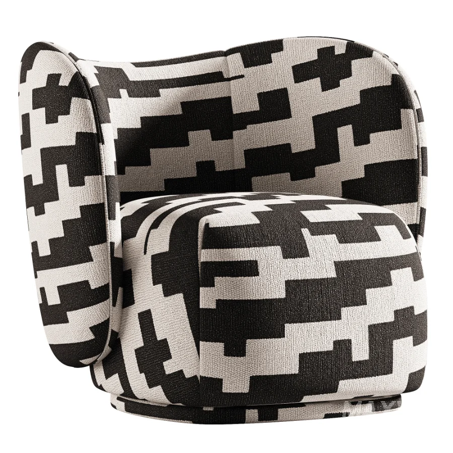 Rico Lounge Chair with Swivel Base - Image 2