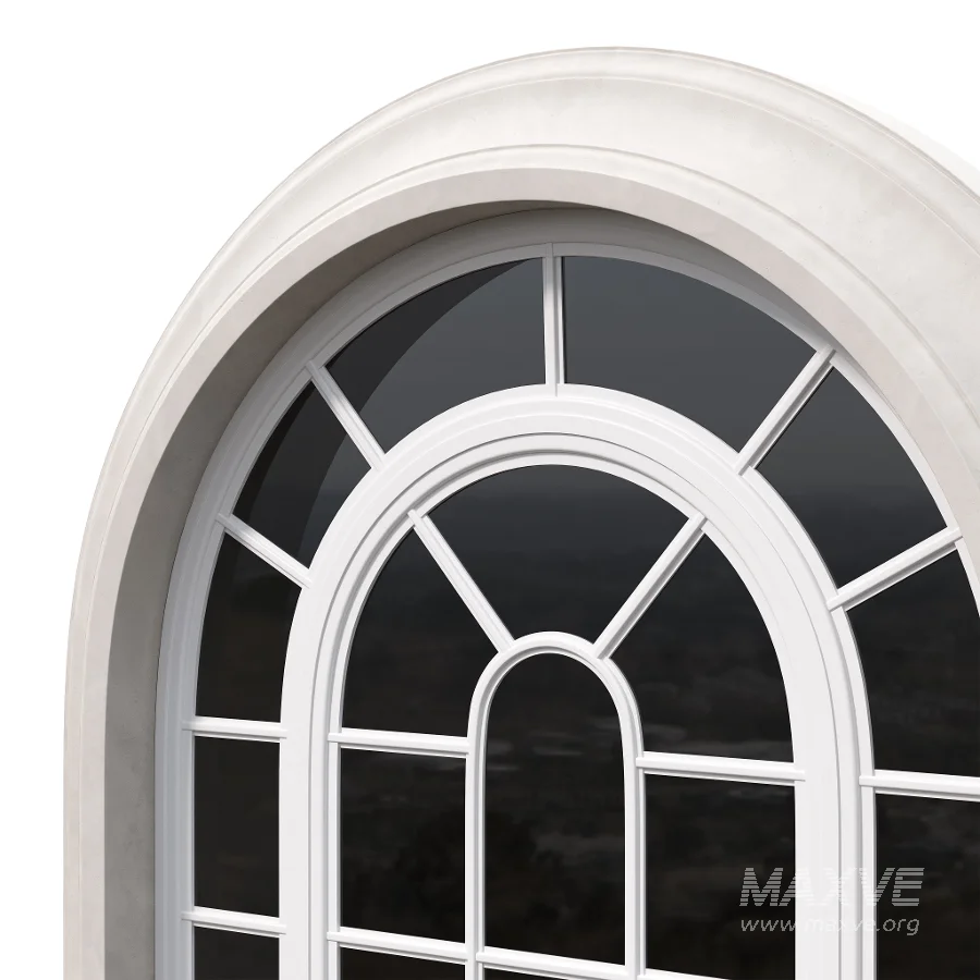 Architectural Classic Window 3D Model 16 - Image 4