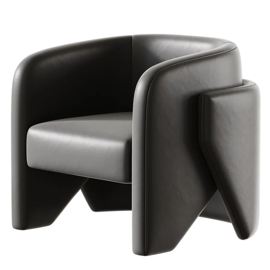 Contemporary Minimalist Armchair - Image 5