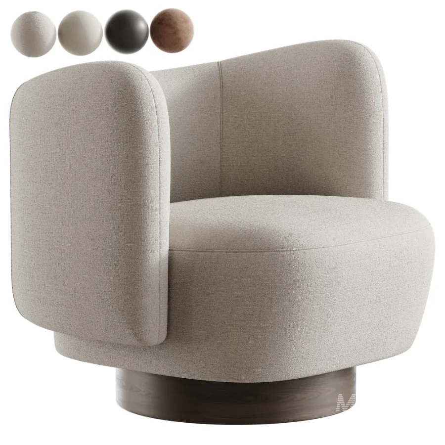 Novara Swivel Accent Chair - Image 1
