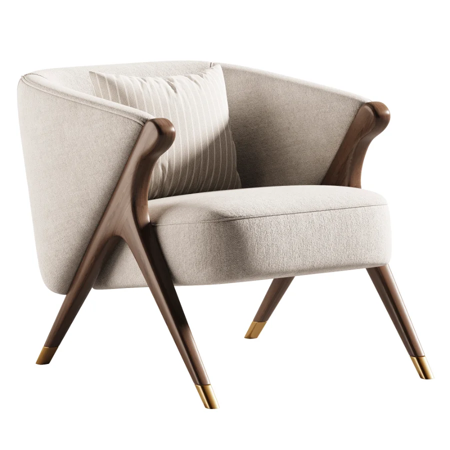 Pair of Mid Century Lounge Chairs - Image 1