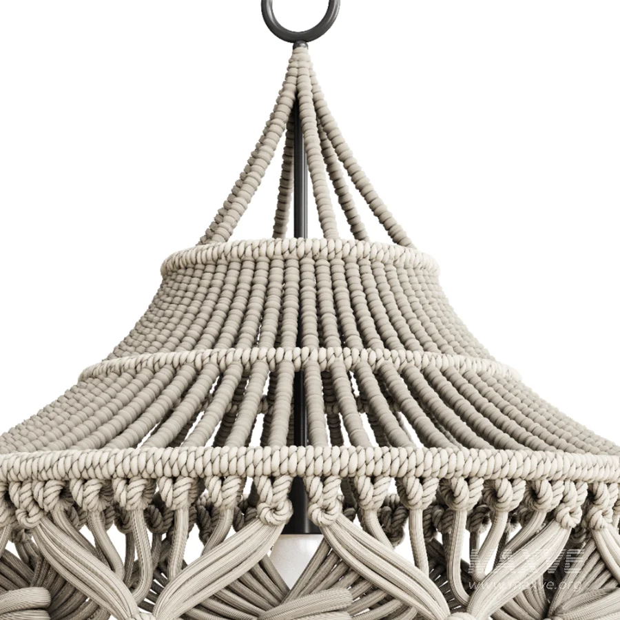 Macrame Pendant Lamp - Image 1