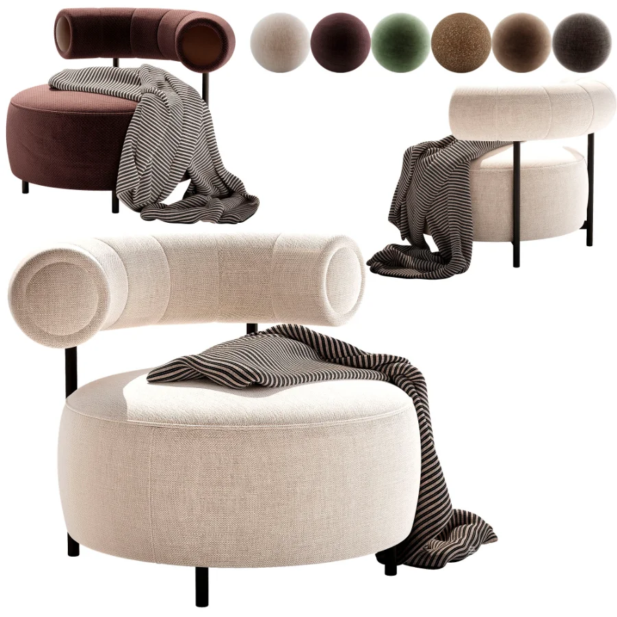 Naduvi Miley Velvet Right Cremekleurig Sofa - Image 4