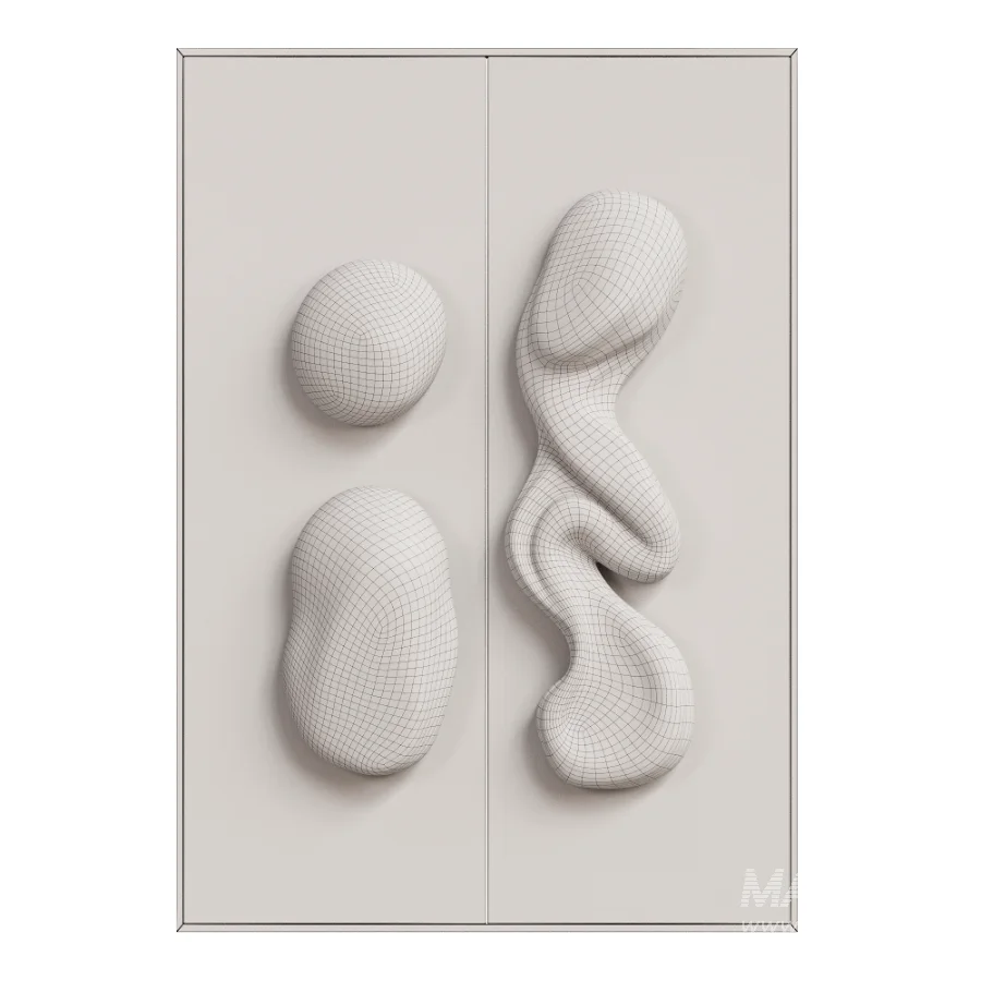 Chrome Bubble Wall Decor V15 - Image 3