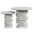Gemini Set of 2 Purple Side Tables - Thumbnail 3
