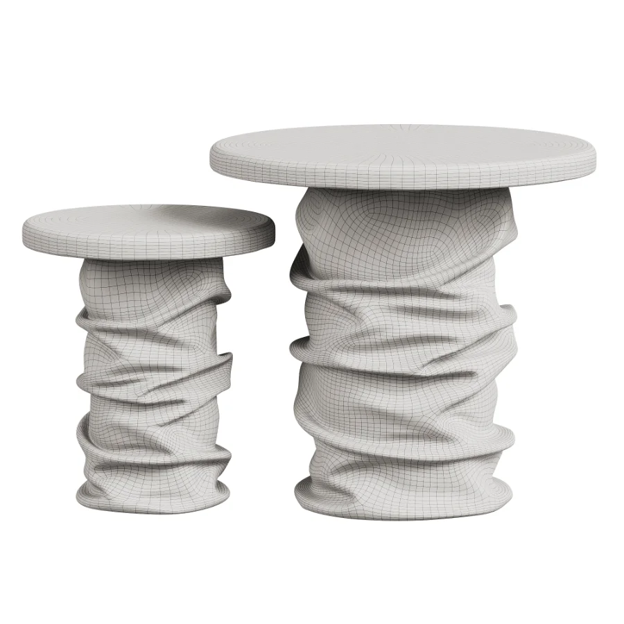 Gemini Set of 2 Purple Side Tables - Image 3