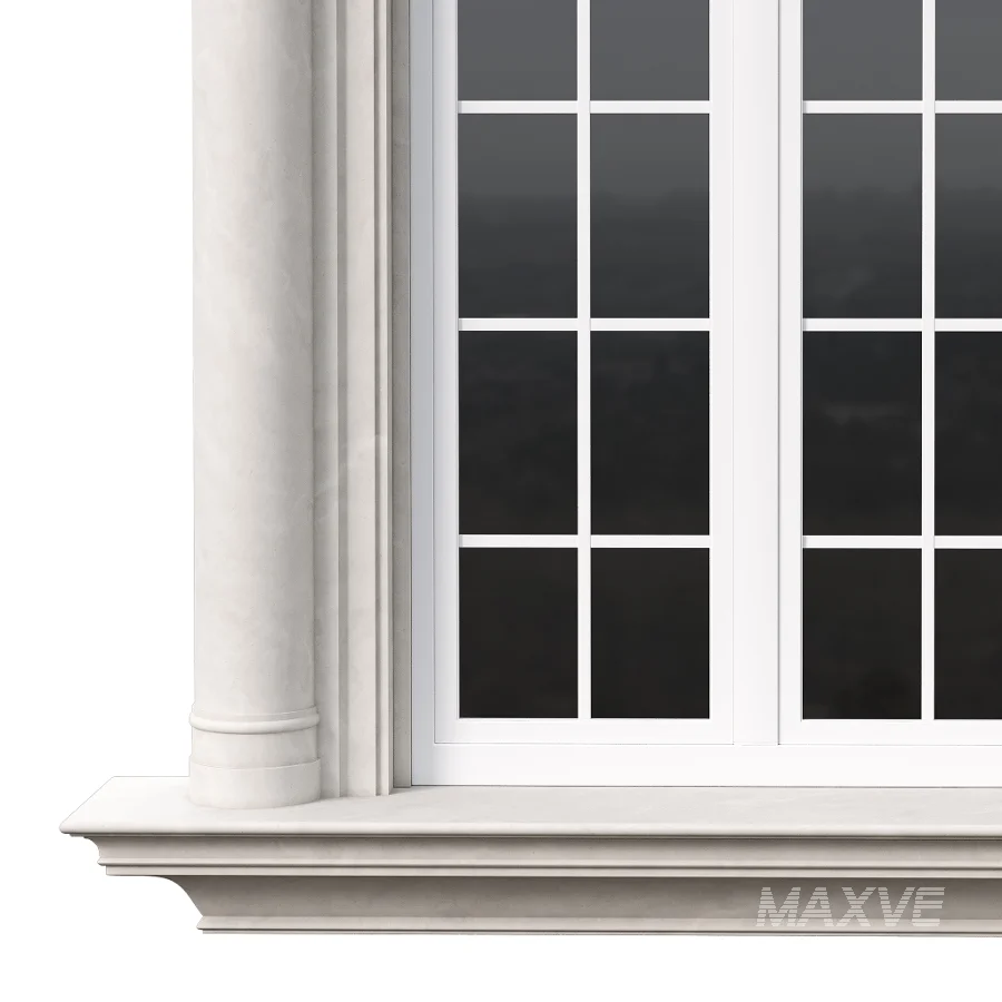Architectural Classic Window 3D Model 14 - Image 4