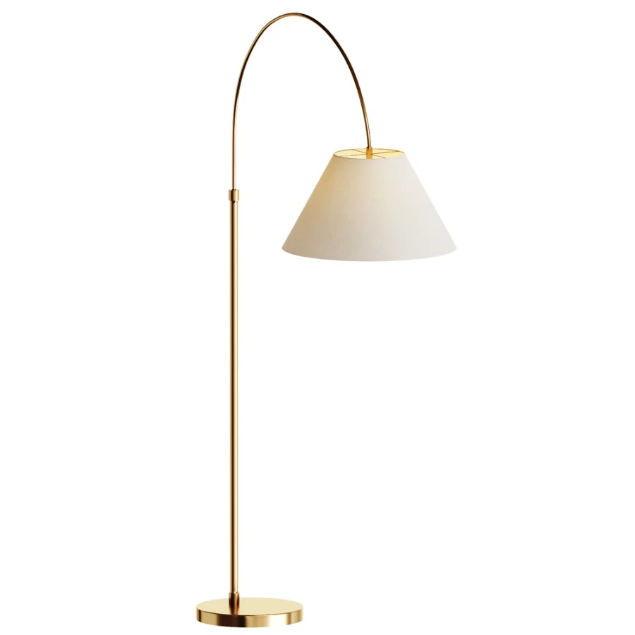 Sinclair Metal Arc Sectional Floor Lamp - Image 3
