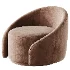 Aunna Upholstered Swivel Barrel Chair - Thumbnail 3