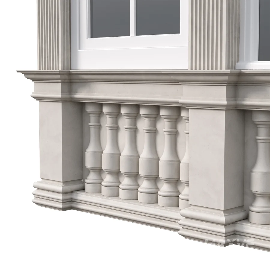Architectural Classic Window 3D Model 15 - Image 3