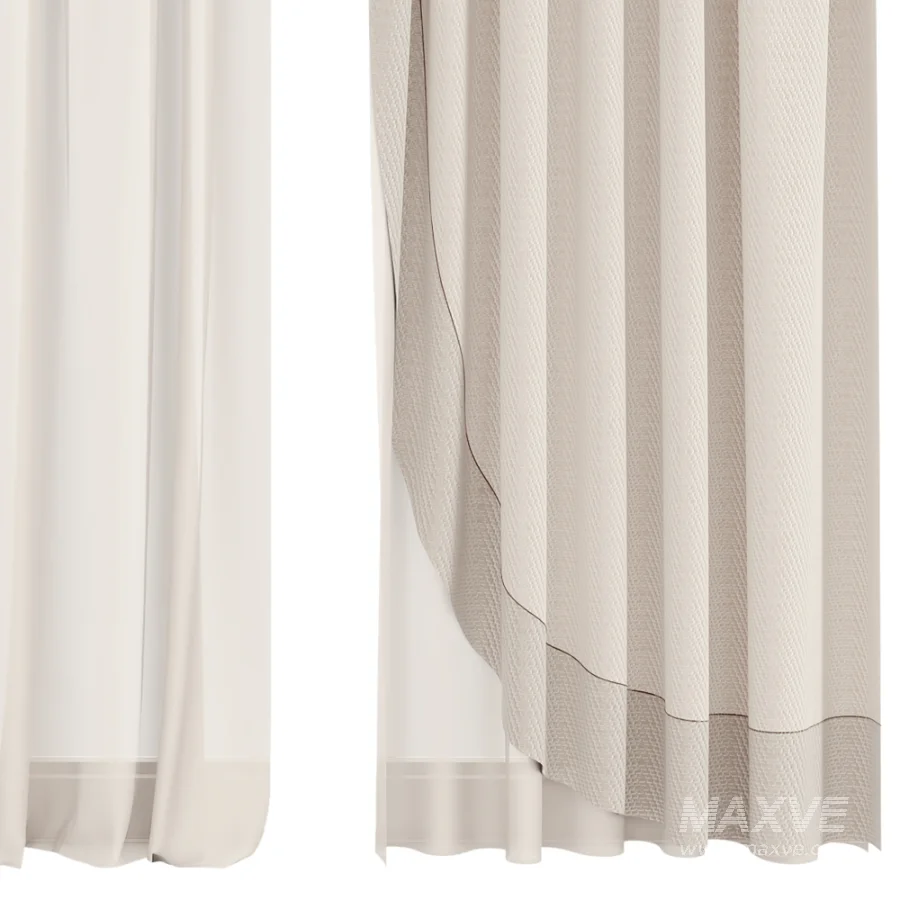 Silk and Cotton Curtain Set 130 - Image 3