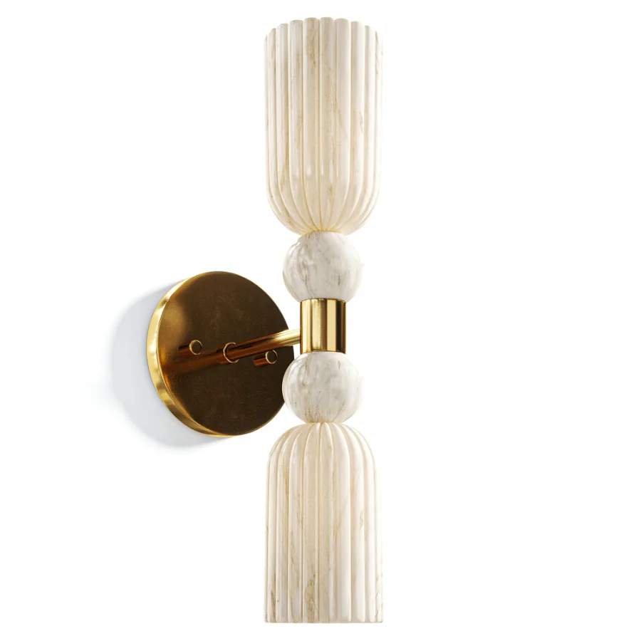 Luxurious wall lamp marble - Image 1