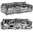 Naples Upholstered Sofa - Thumbnail 3
