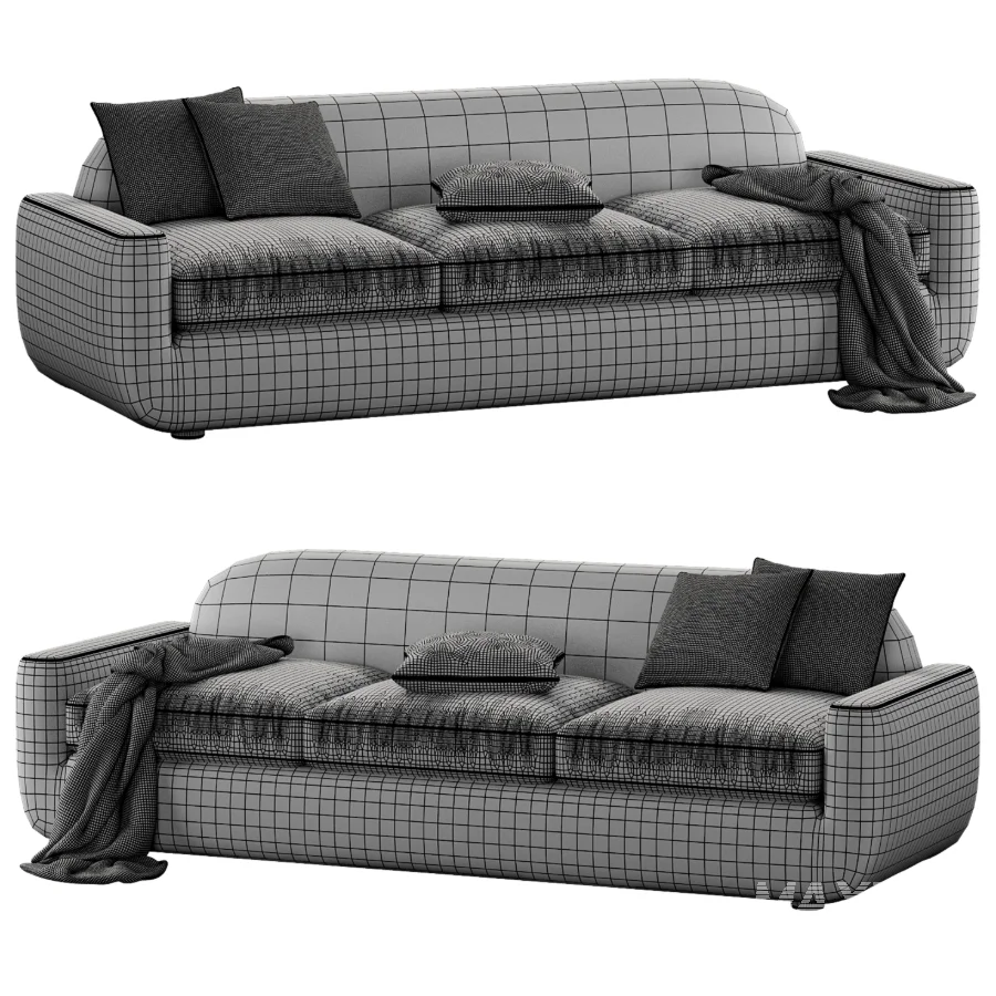 Aldine Ivory Boucle Sofa - Image 2