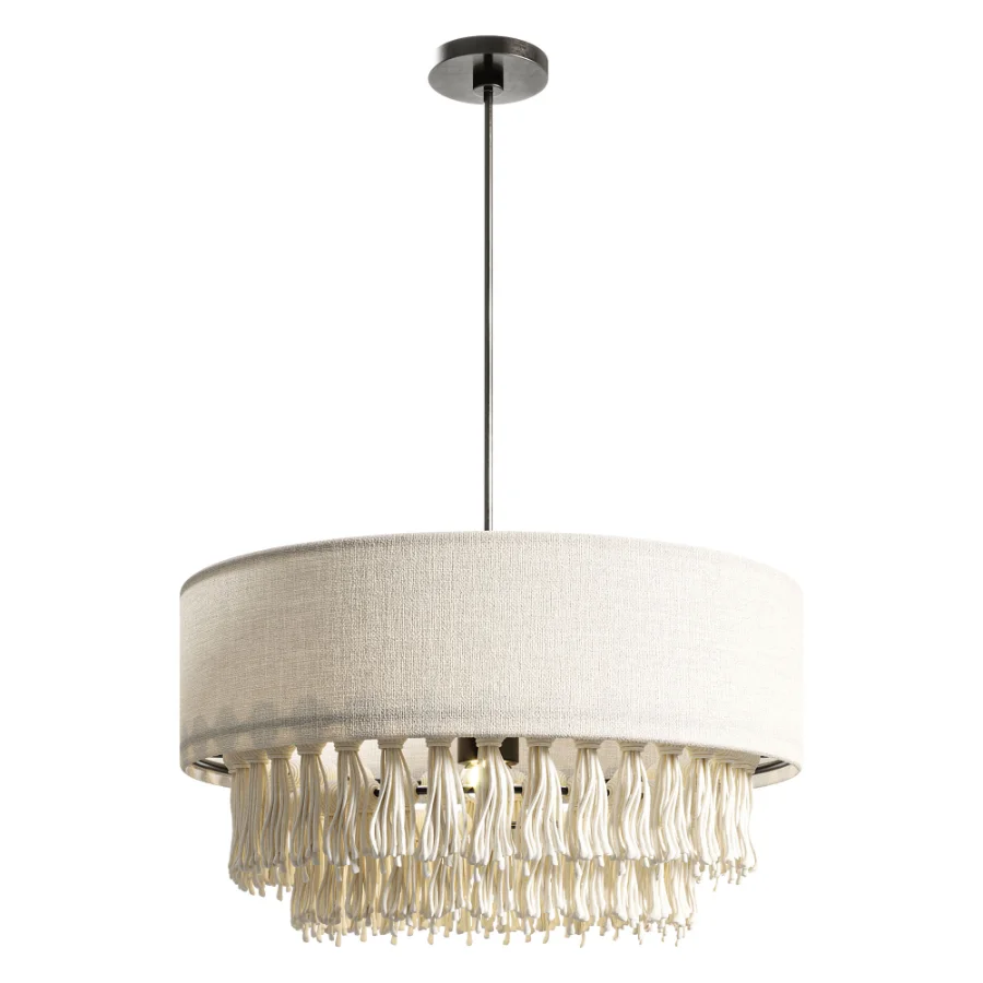 Bohemian Hemp Rope Tassel Chandelier - Image 2