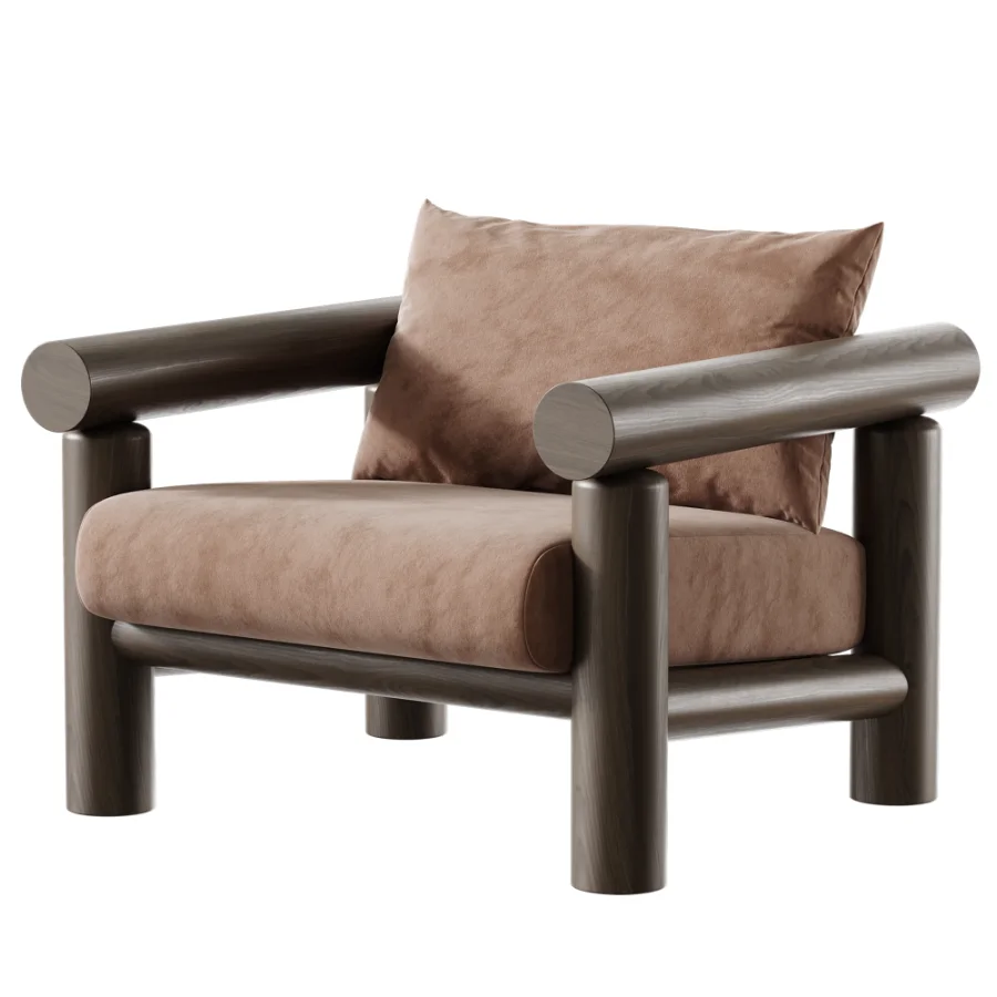 Oxford Wood Armchair - Image 3