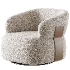 Hillip 360 Rotation Modern Barrel Chair - Thumbnail 3