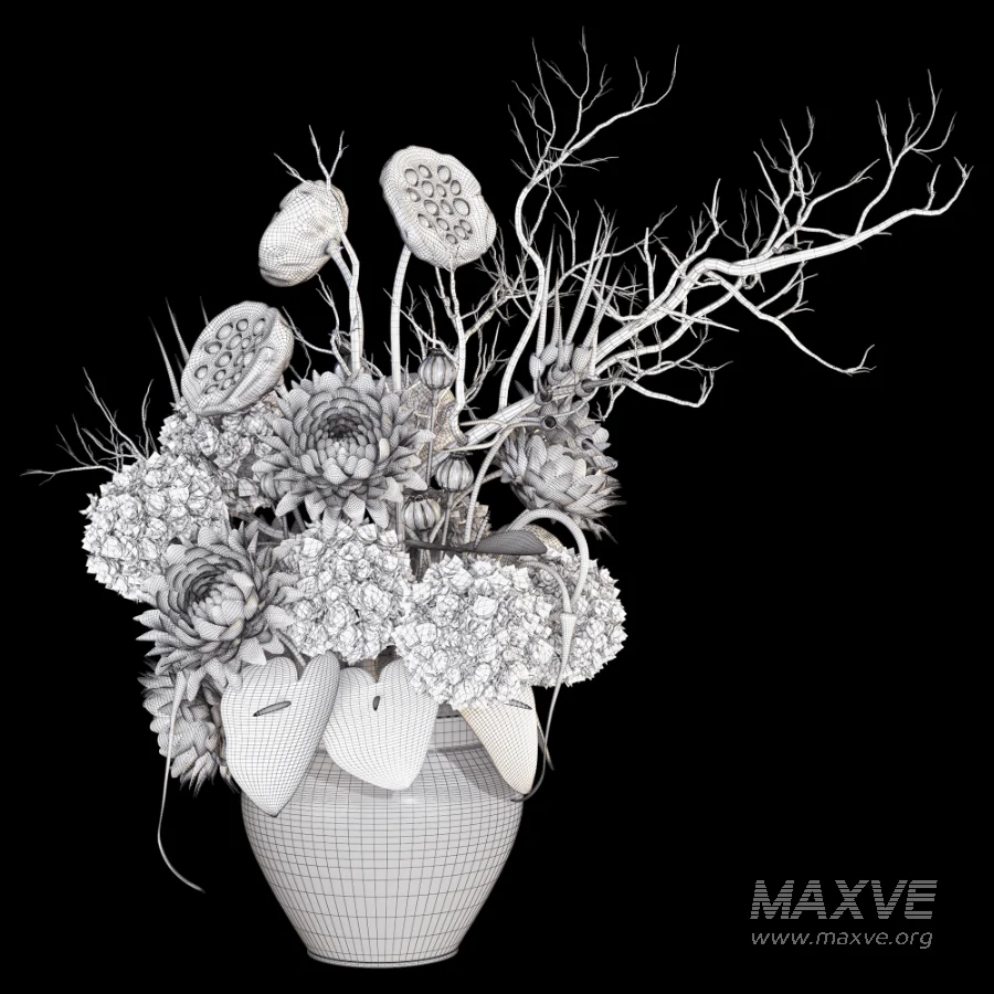Bouquet of Flowers with Hydrangea 054 - Image 6
