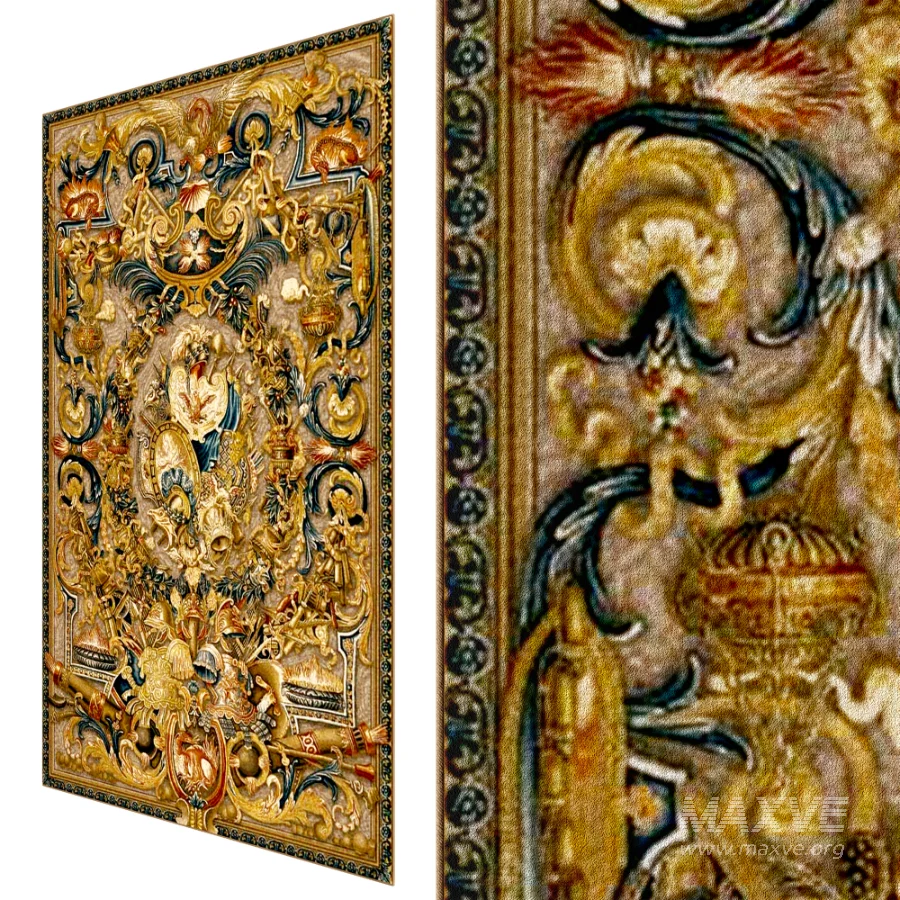 Royal Baroque Tapestry Rug - Image 1