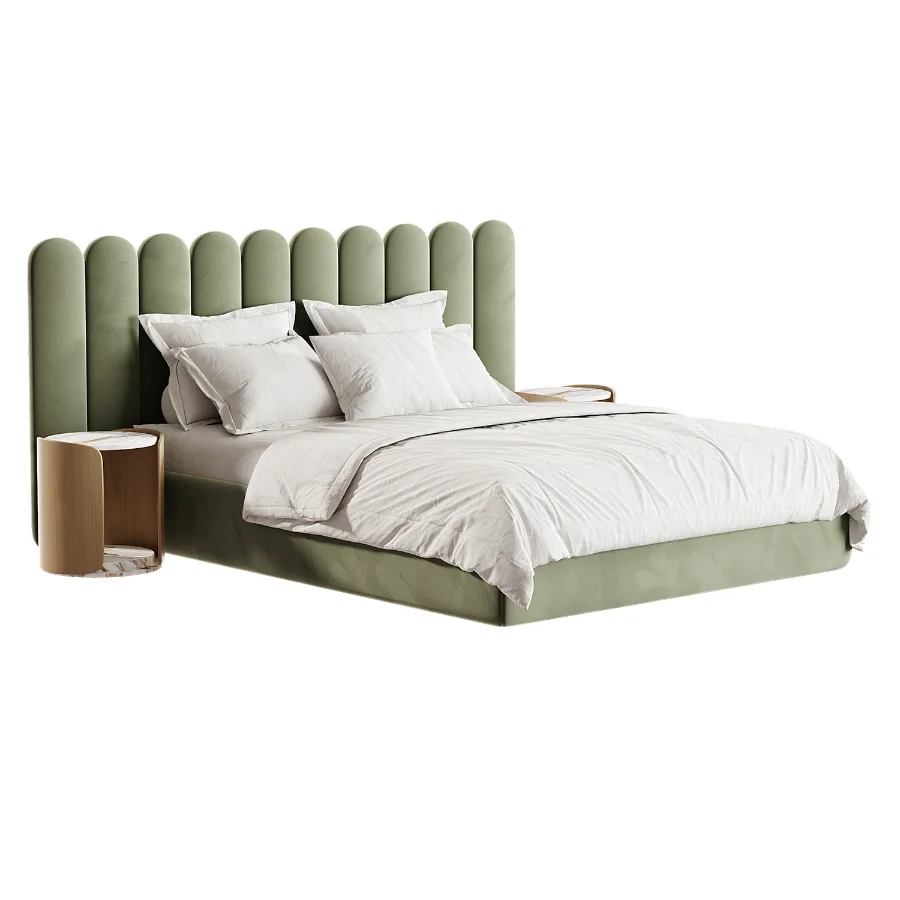 Modern Colline Upholstered King Bed - Image 1