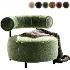Naduvi Miley Velvet Right Cremekleurig Sofa - Thumbnail 1