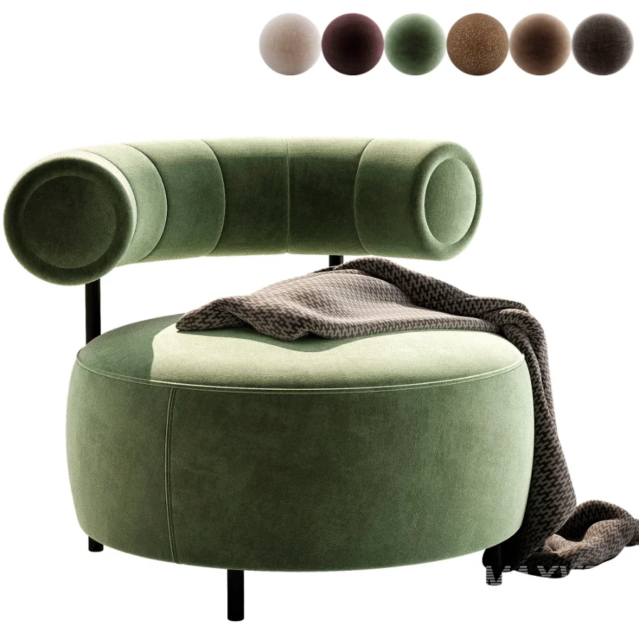 Naduvi Miley Velvet Right Cremekleurig Sofa - Image 1