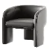 Modern Simple Style Solid Color Barrel Chair - Thumbnail 4