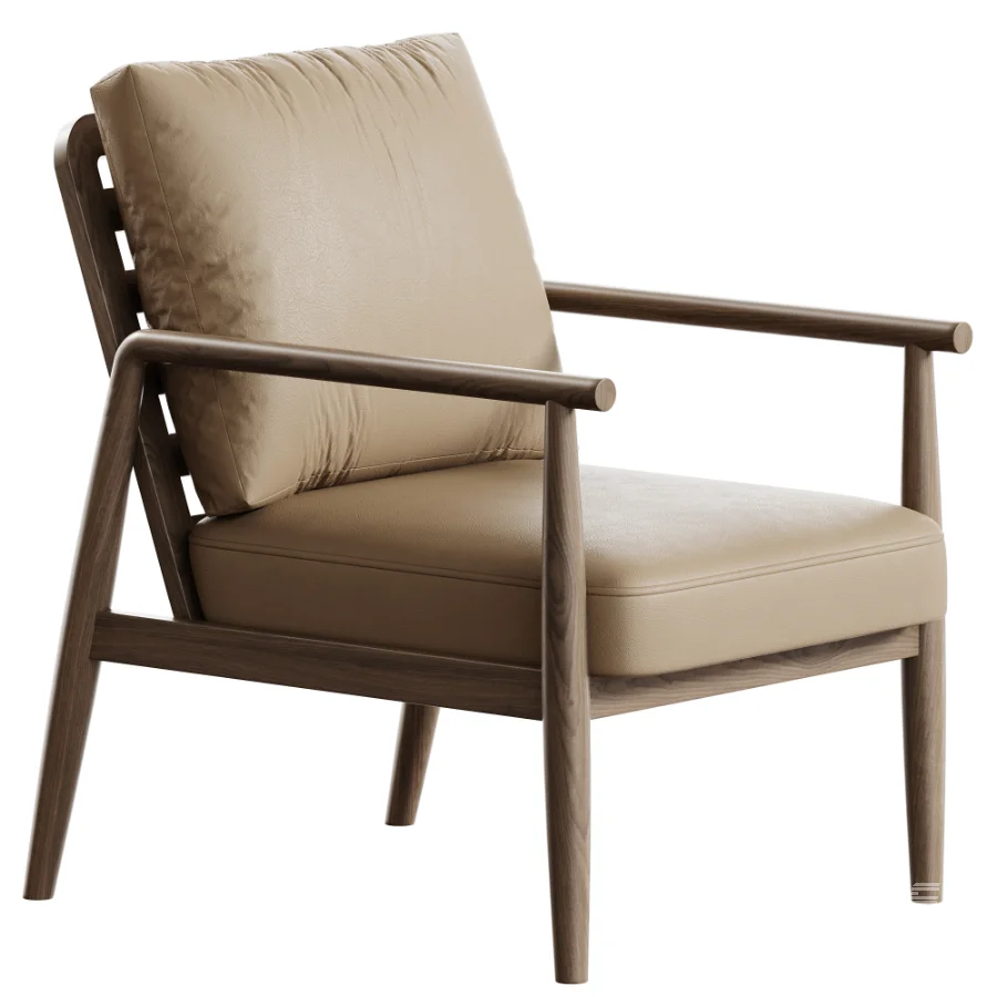 Solid Wood Frame Arm Chair - Image 4