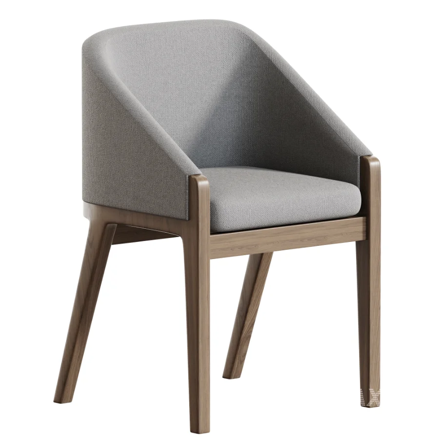 Upholstered wood side chair - Image 4