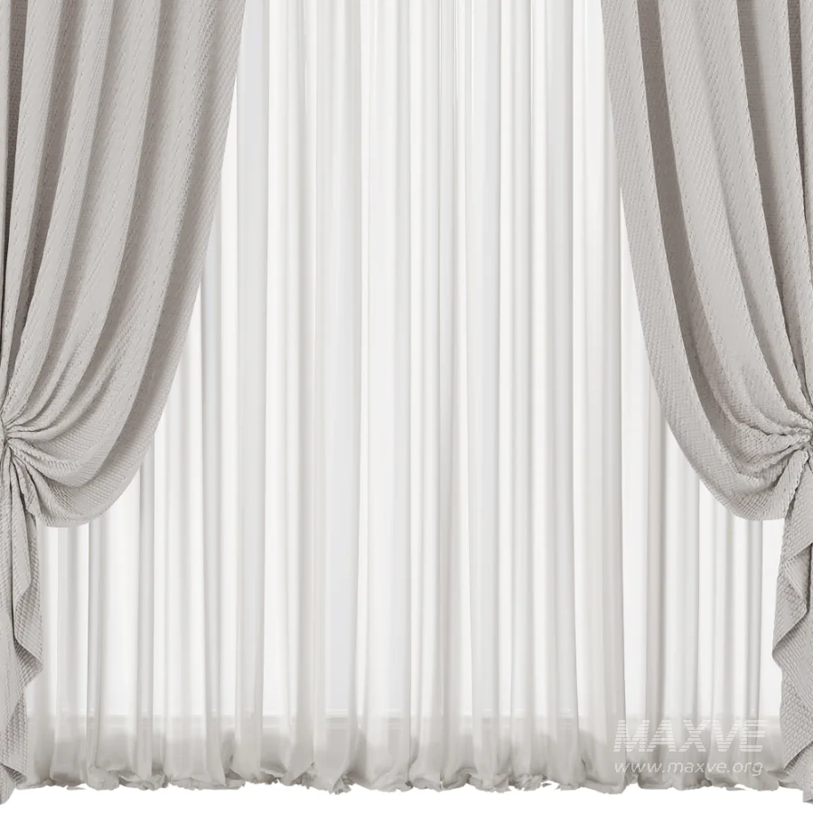 Silk and Cotton Curtain Set 129 - Image 1