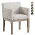 Morgan Track Arm Fabric Dining Armchair - Thumbnail 1