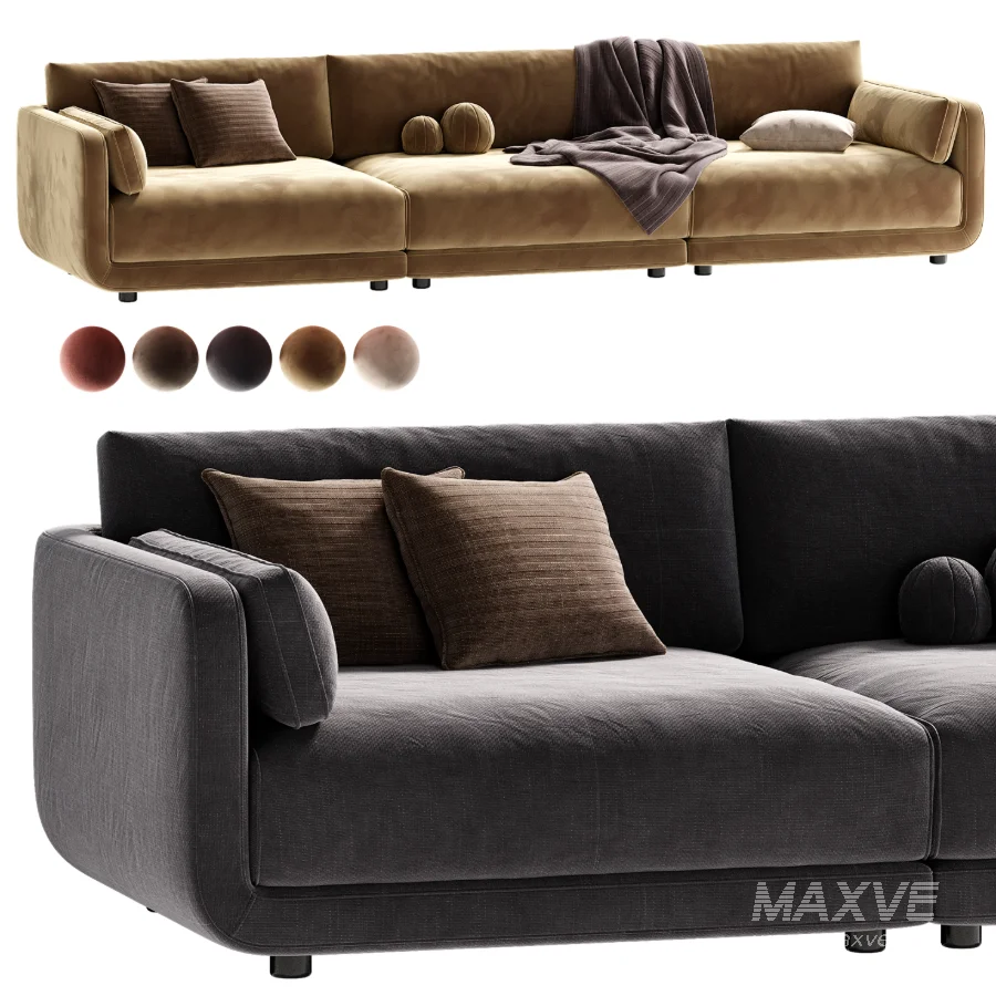Naples Upholstered Sofa - Image 5