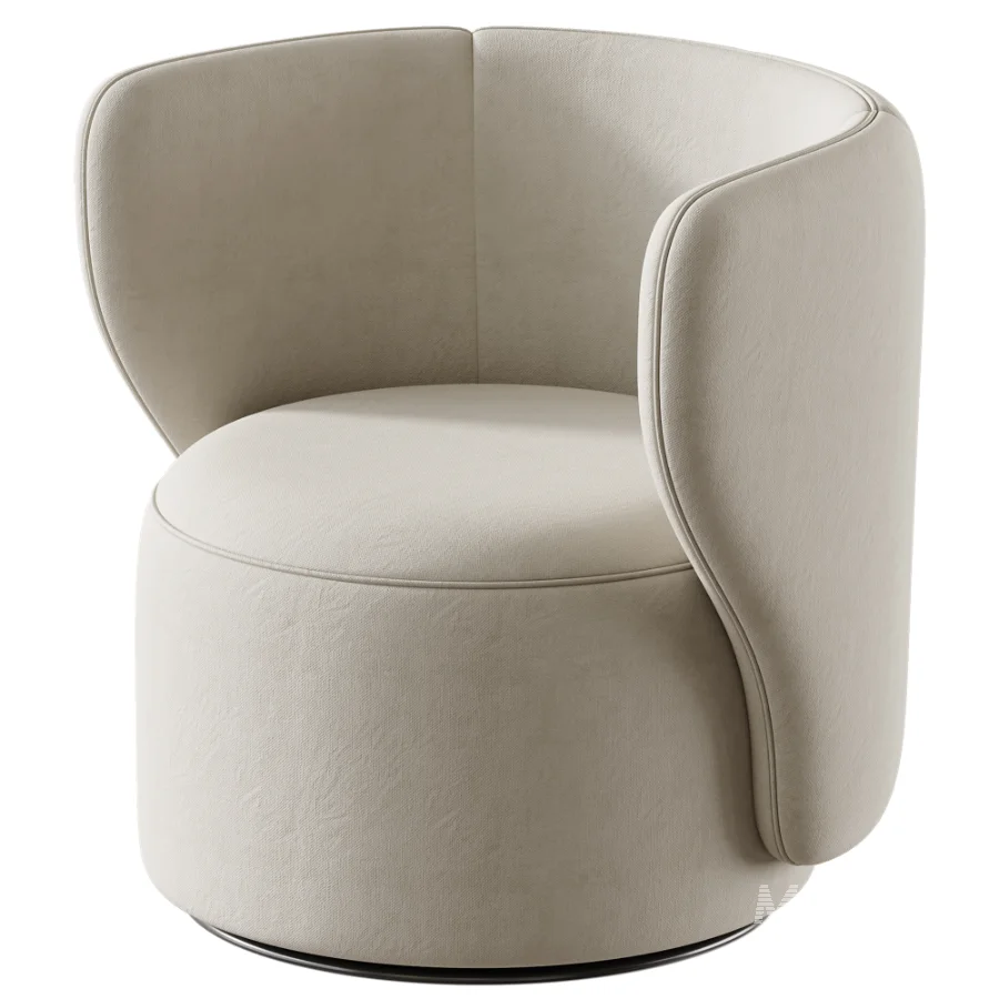 Modern Swivel Barrel Chair - Image 2