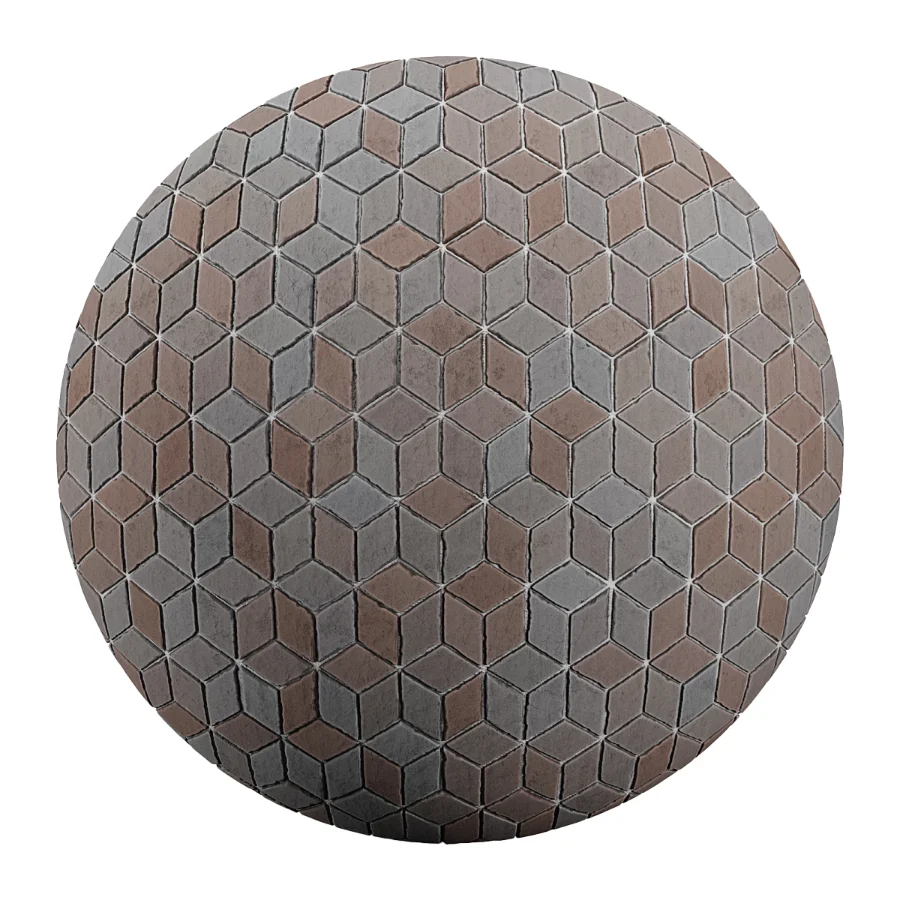 FB23 Brick material in one design and 6 different colors 4K - Image 2