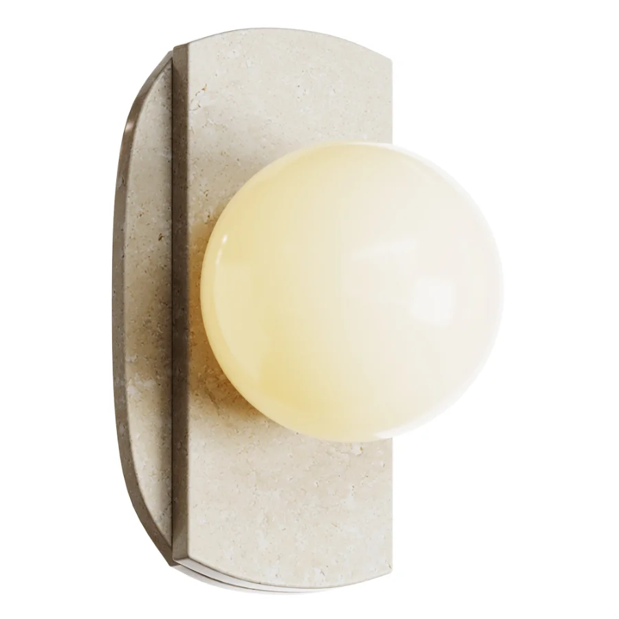 Neptune Travertine Wall Sconce - Image 2