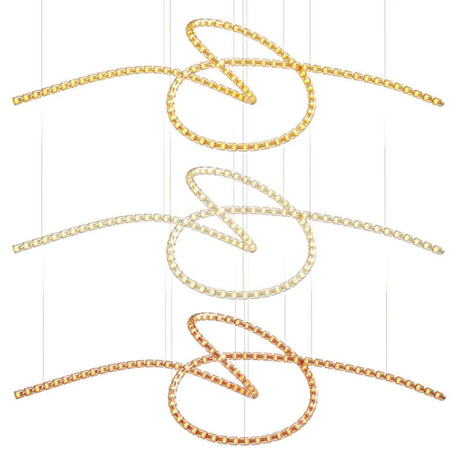 Gabriel Twist LED Chandelier - Image 1