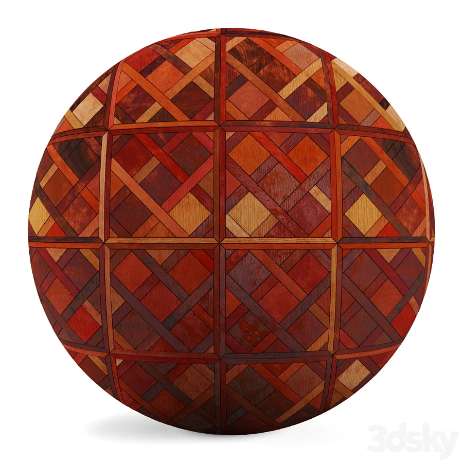 FB22 PBR Parquet floor and wooden mosaic 4K - Image 2
