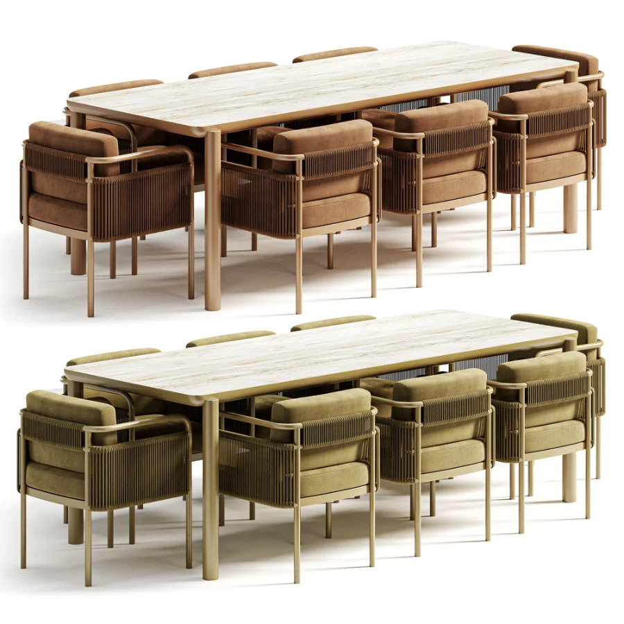 Garden Furniture Part 1 Table Садовая МебельCтол + Стулья - Image 2
