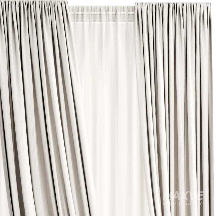 Silk and Cotton Curtain Set 131 - Image 2