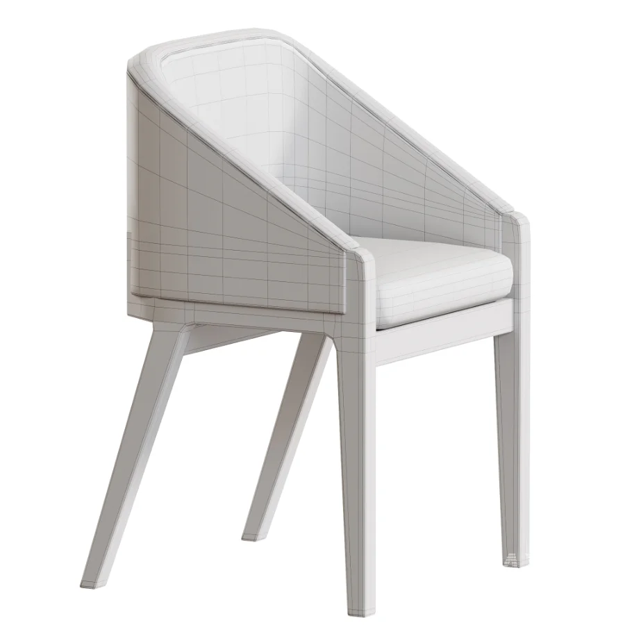 Upholstered wood side chair - Image 5