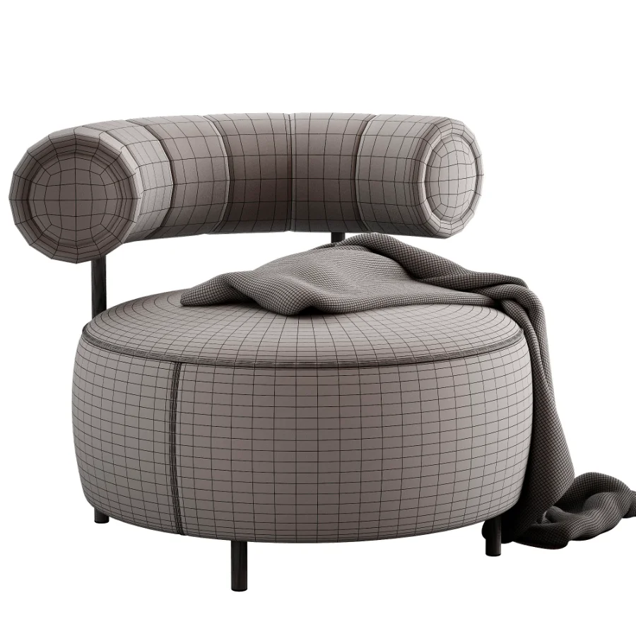 Naduvi Miley Velvet Right Cremekleurig Sofa - Image 2