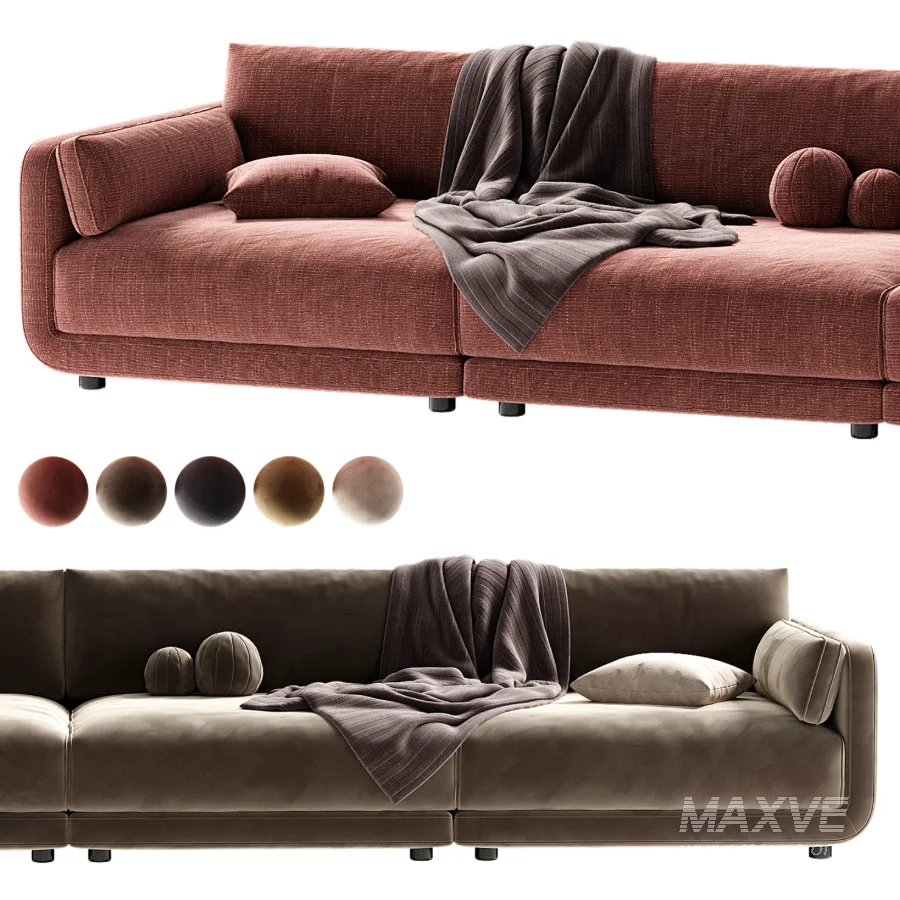 Naples Upholstered Sofa - Image 2