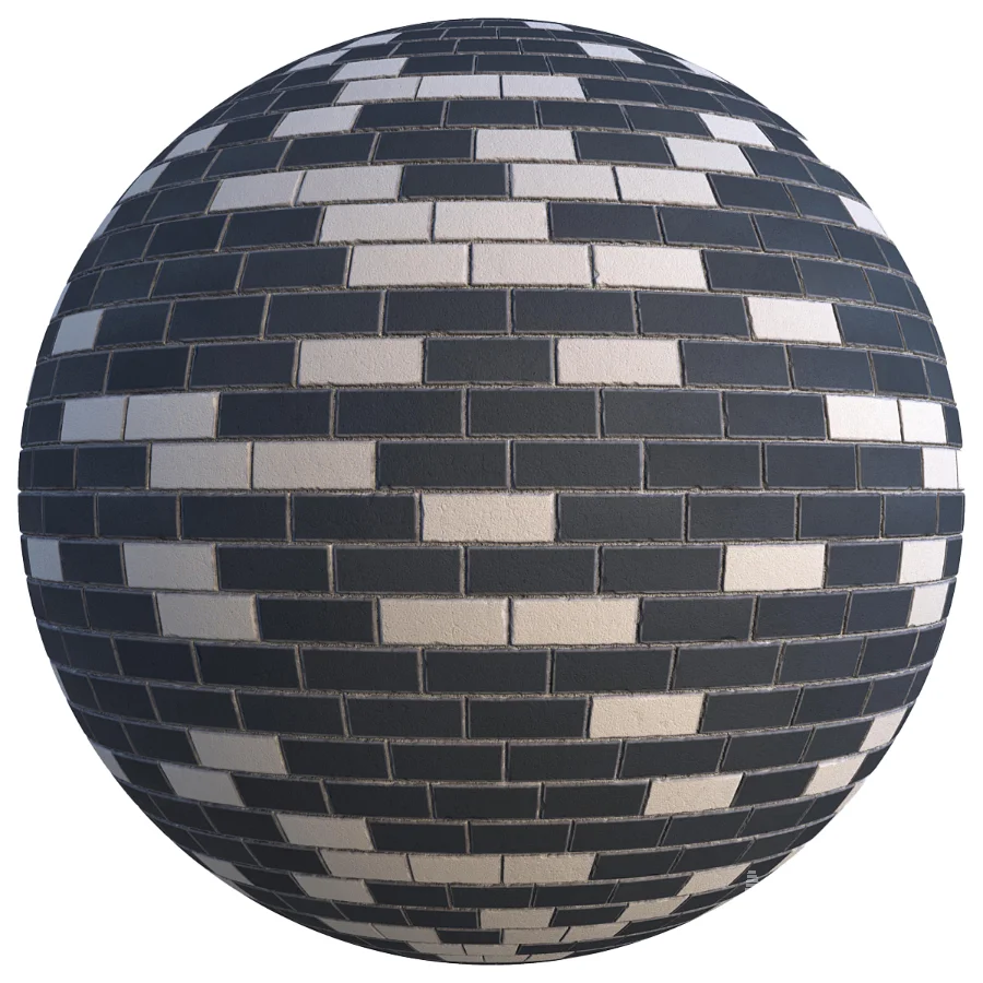 FB24 Brick material in one design | 5 different colors | 4K | PBR - Image 4