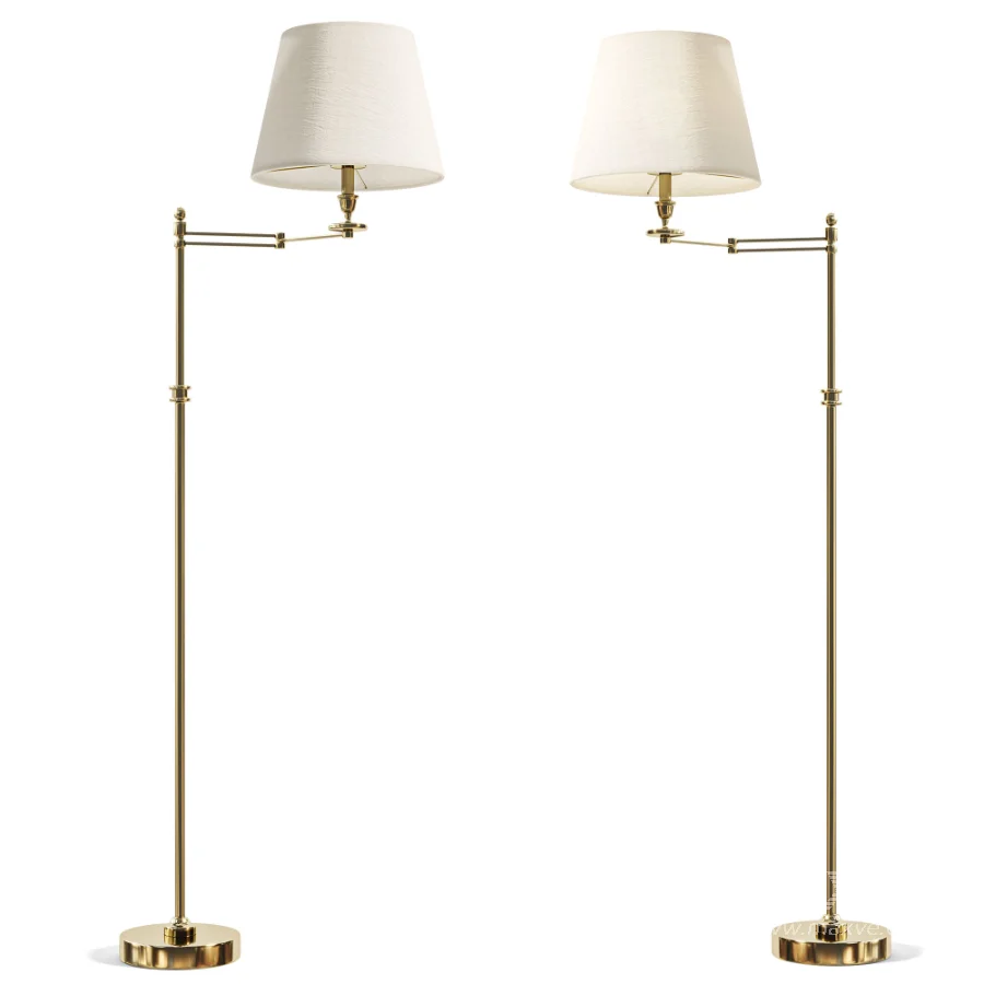 Brass Reading Floor Lamp - Image 4