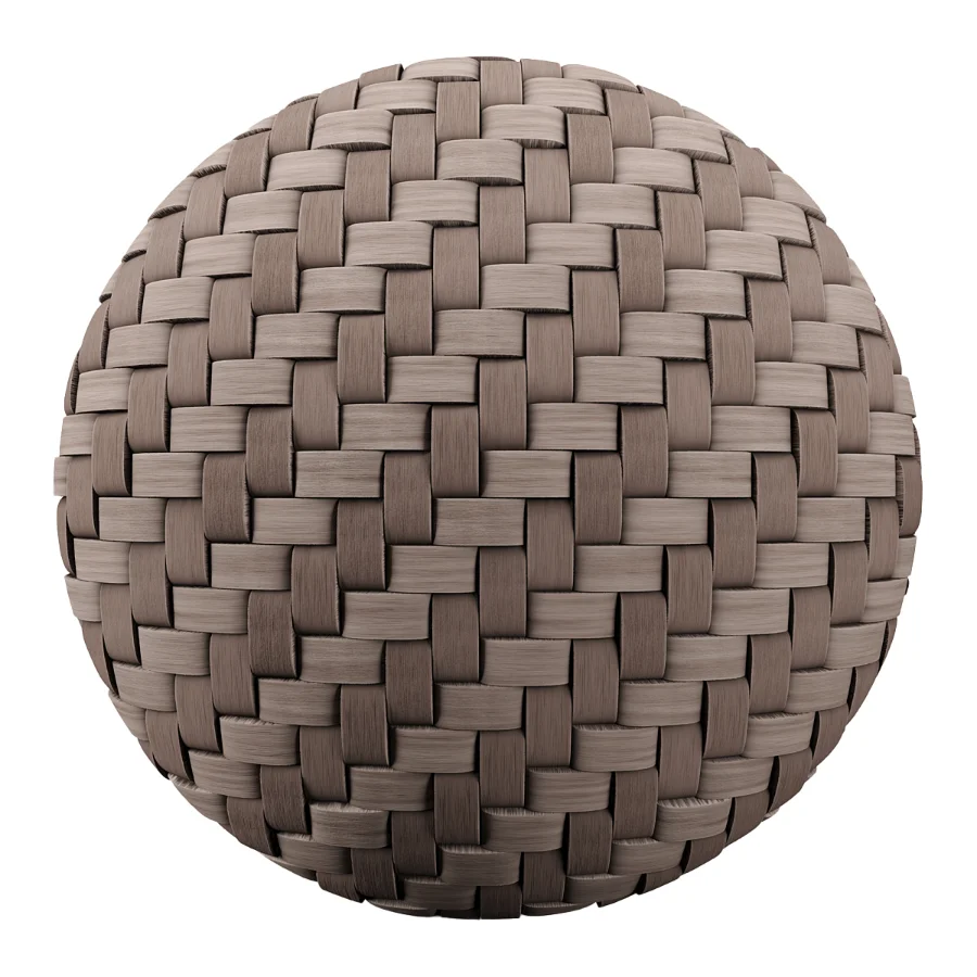 FB19 PBR Woven bamboo herringbone 4K - Image 6