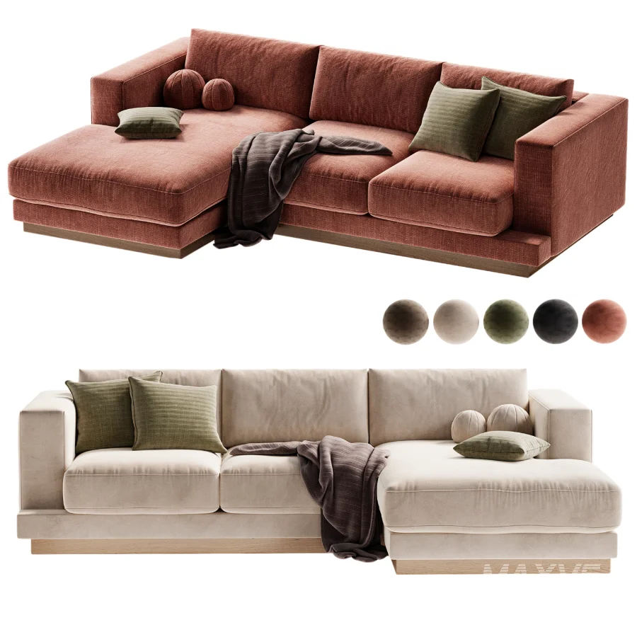 Tidal 2 Piece Sectional Sofa with Chaise Lounge - Image 3