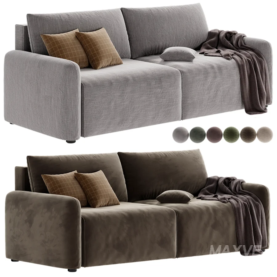 divan kartos velvet stone - Image 4