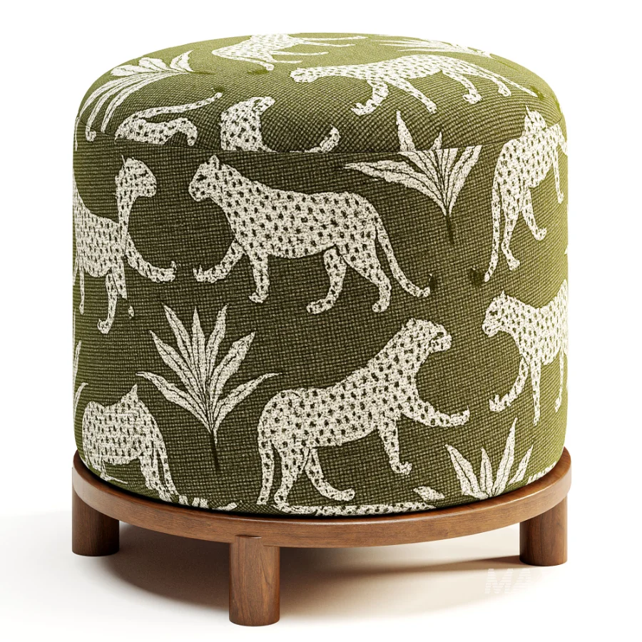 Bisou Performance Jacquard Ottoman - Image 4